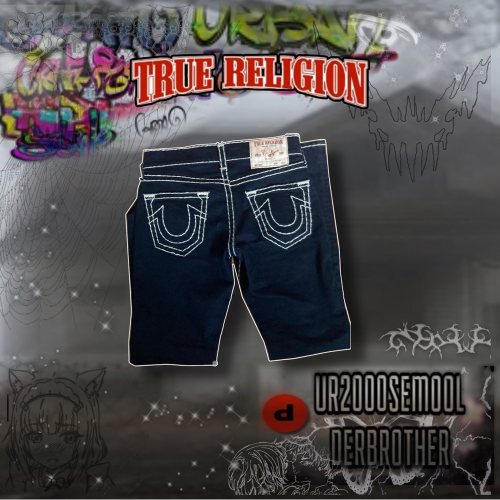 True Religion Jeans White Stitching